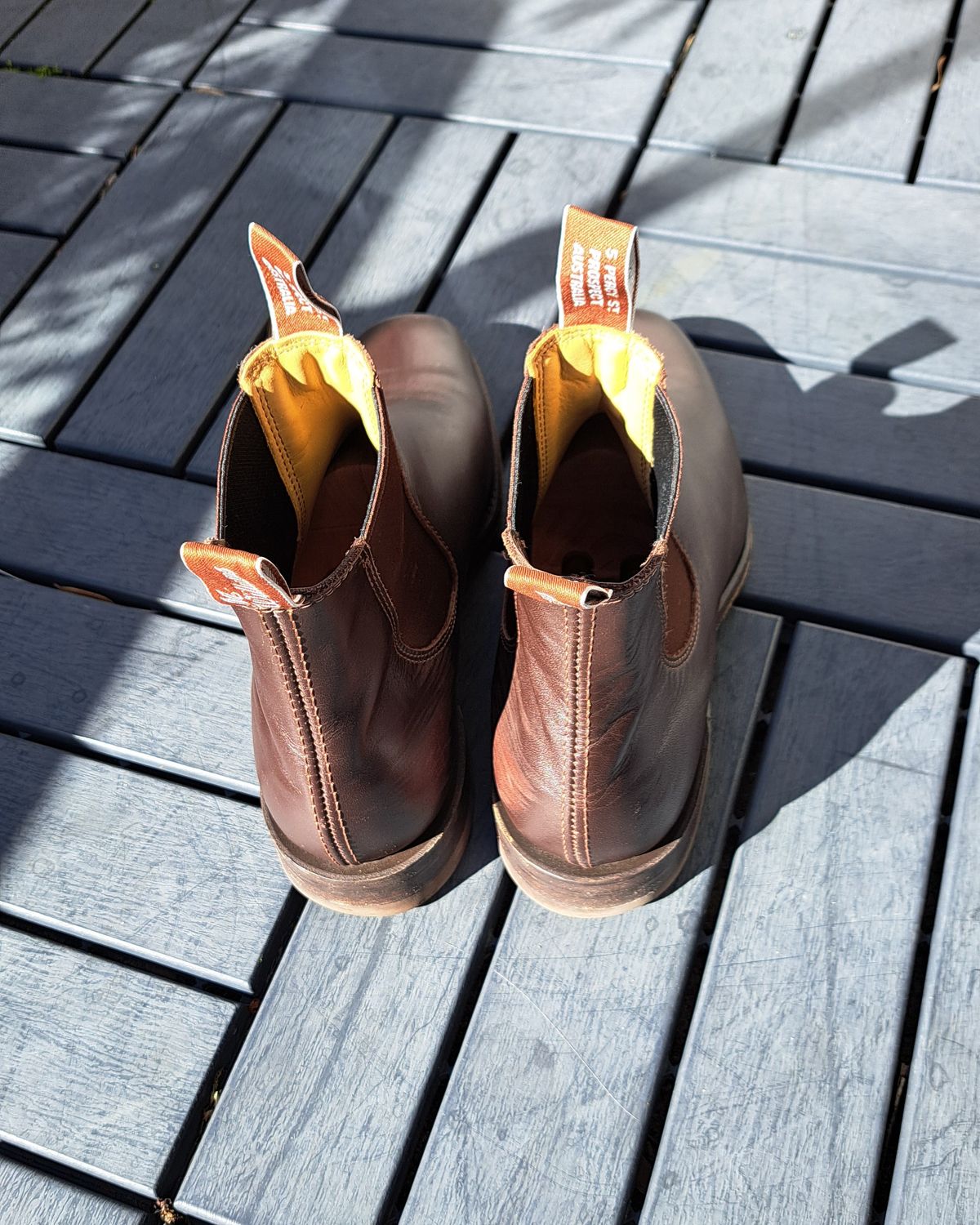 Photo by miboots on April 2, 2025 of the R.M. Williams Craftsman Boot in Chestnut Yearling.
