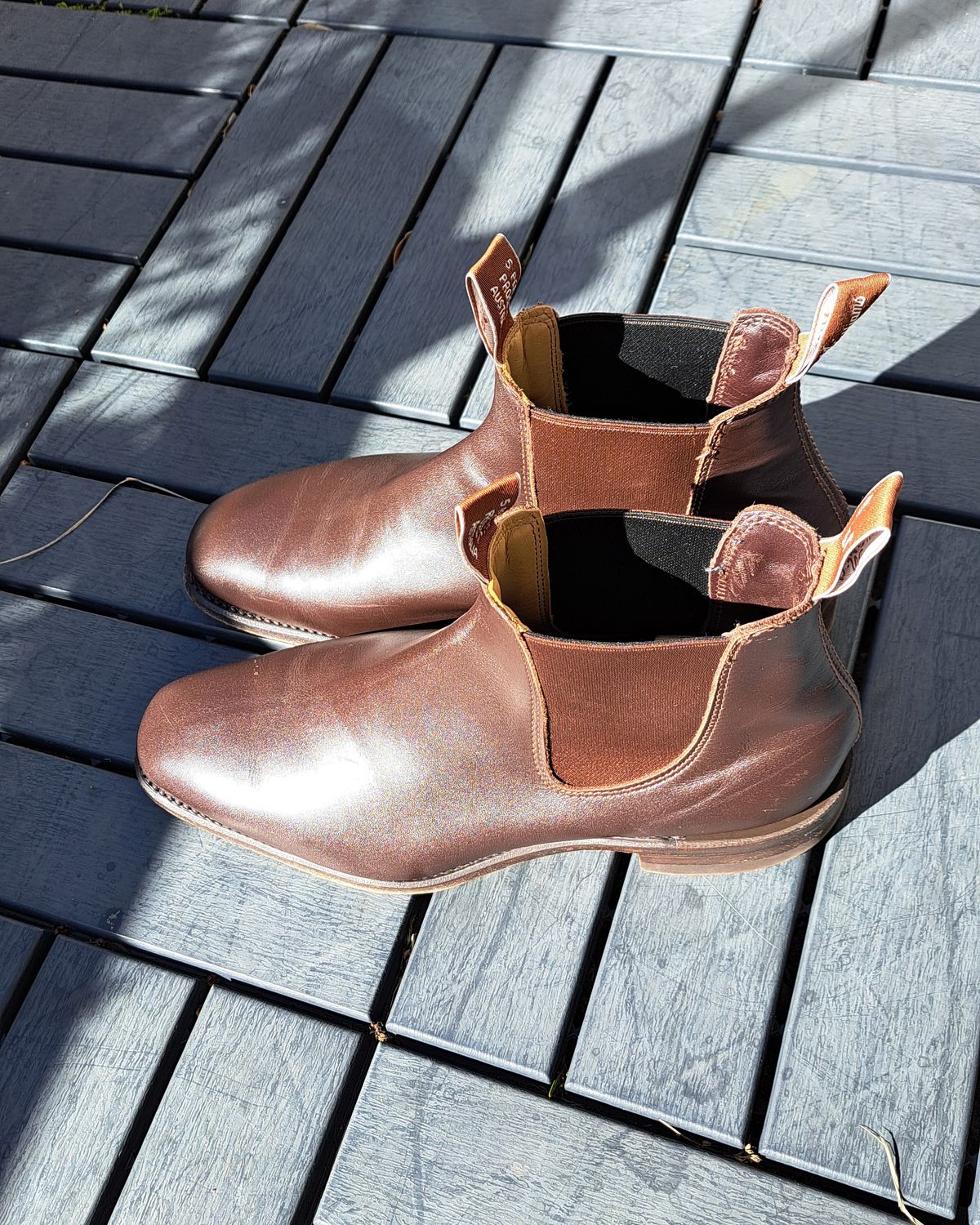Photo by miboots on April 2, 2025 of the R.M. Williams Craftsman Boot in Chestnut Yearling.