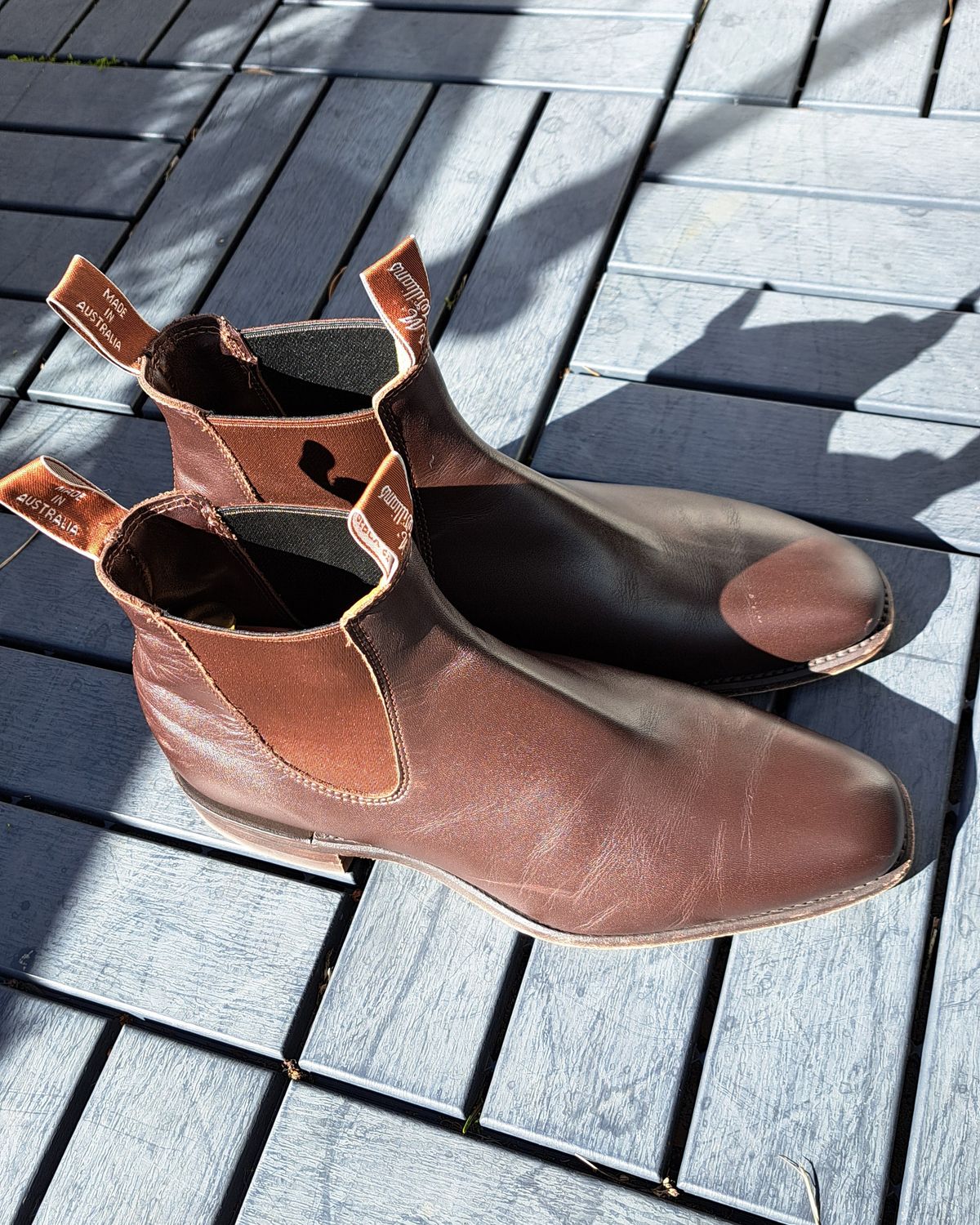 Photo by miboots on April 2, 2025 of the R.M. Williams Craftsman Boot in Chestnut Yearling.