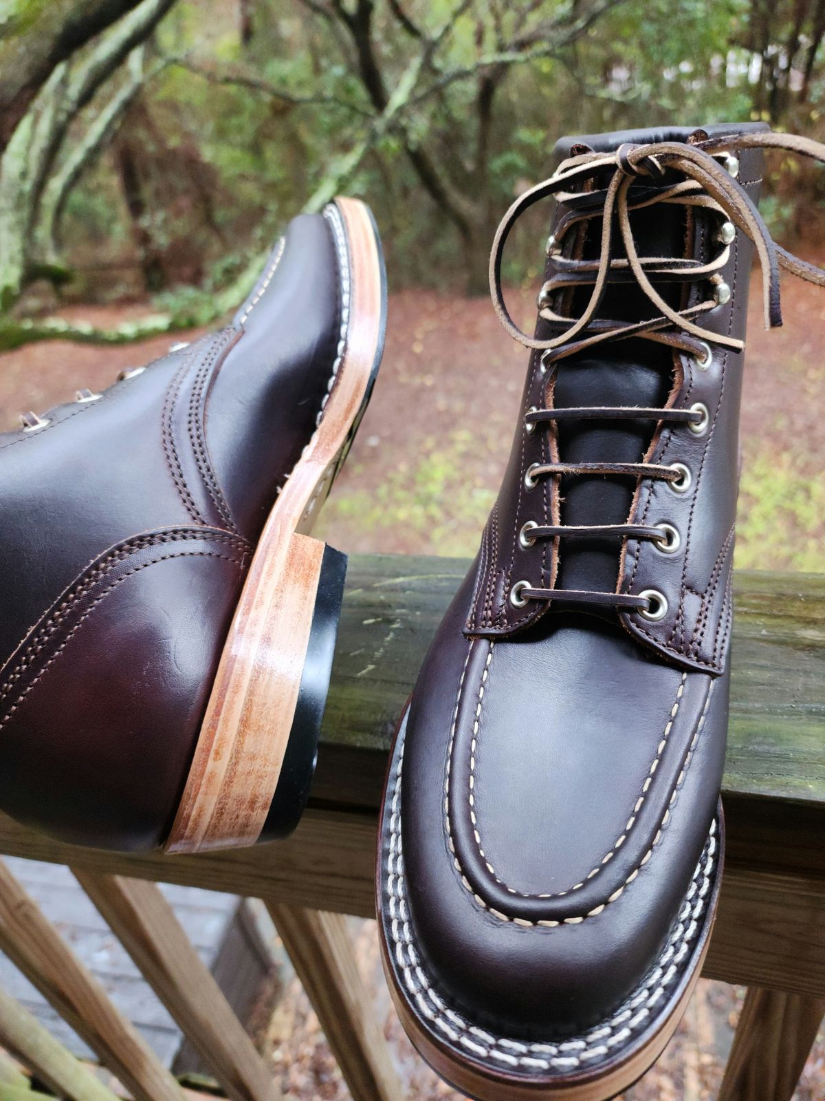 Photo by ProletariatPrince on December 7, 2025 of the Nicks MTO in Wickett And Craig Walnut Double Stuffed.