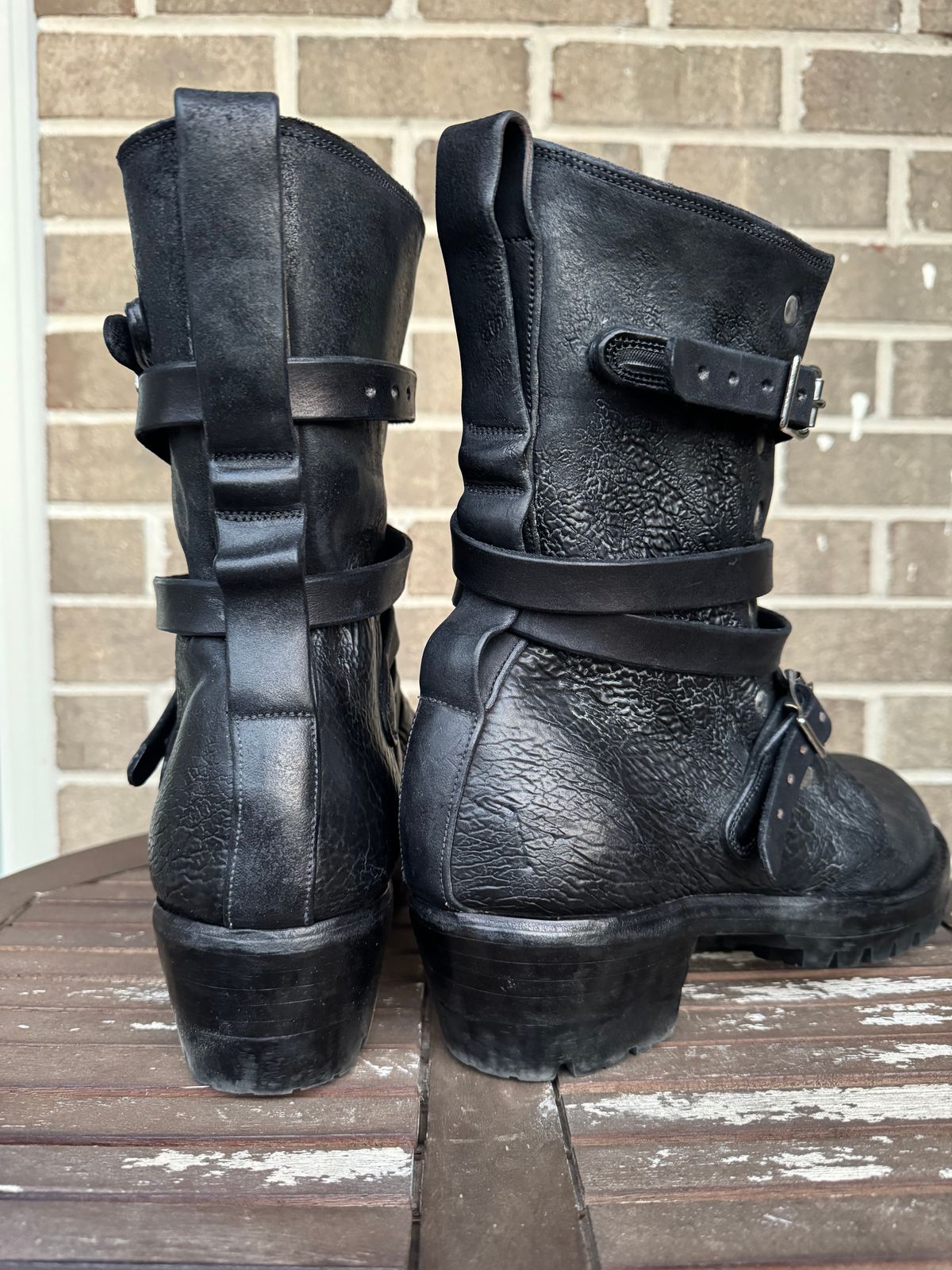 Photo by jasg749 on December 2, 2025 of the Thomas Benjamin R008 Wholecut Tanker in Conceria Cloe Black Horsebutt.