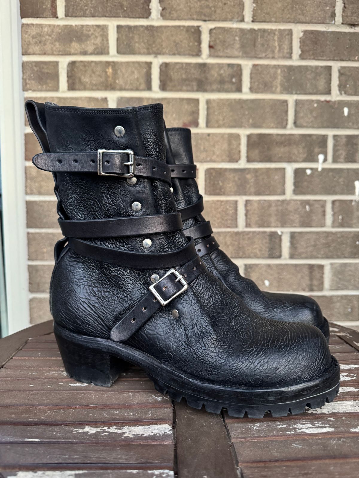 Photo by jasg749 on December 2, 2025 of the Thomas Benjamin R008 Wholecut Tanker in Conceria Cloe Black Horsebutt.