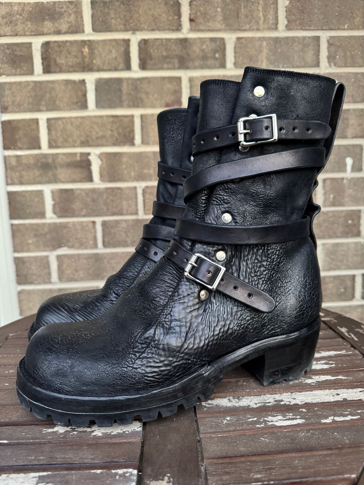 Photo by jasg749 on December 2, 2025 of the Thomas Benjamin R008 Wholecut Tanker in Conceria Cloe Black Horsebutt.