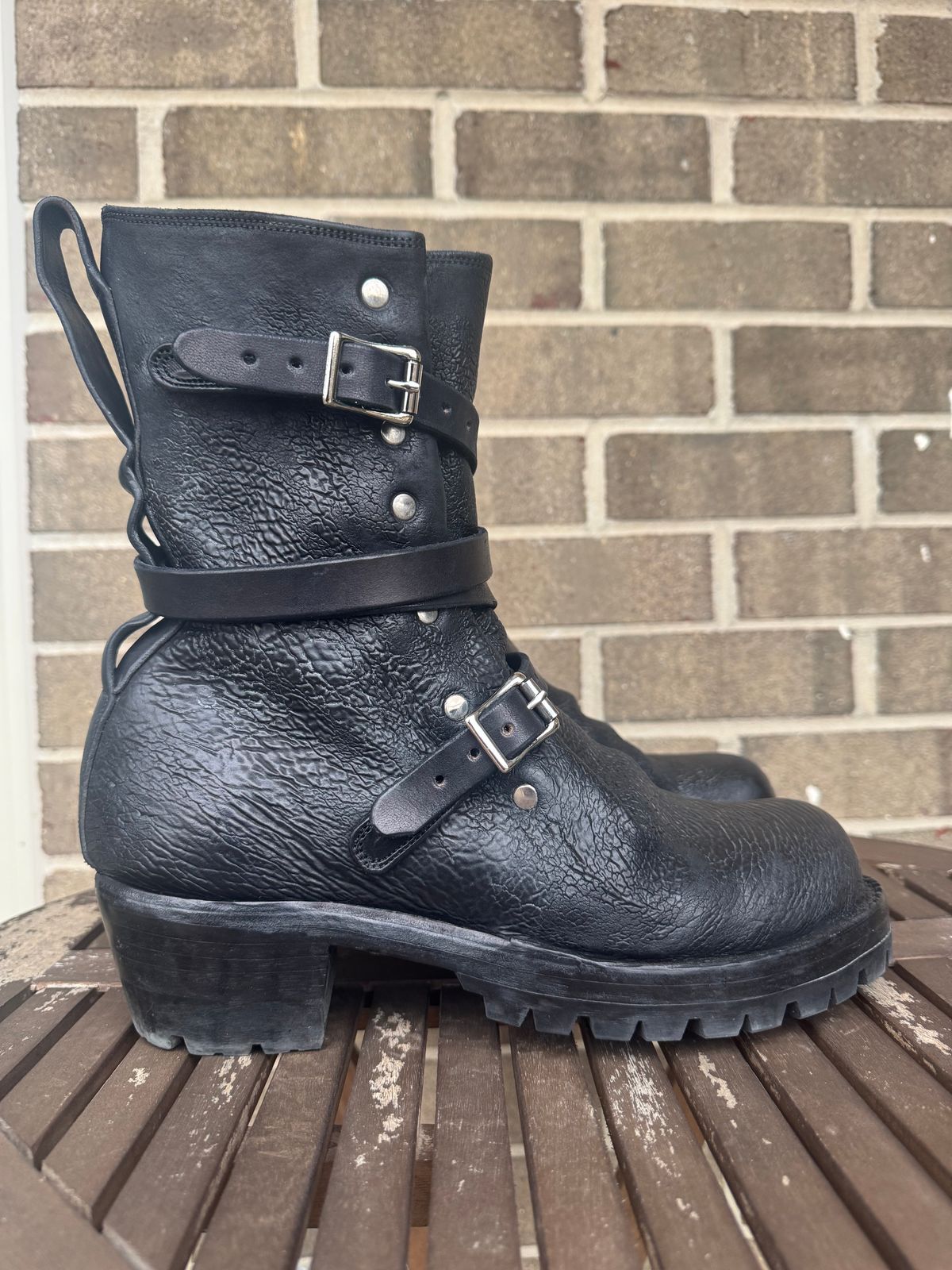 Photo by jasg749 on January 2, 2026 of the Thomas Benjamin R008 Wholecut Tanker in Conceria Cloe Black Horsebutt.