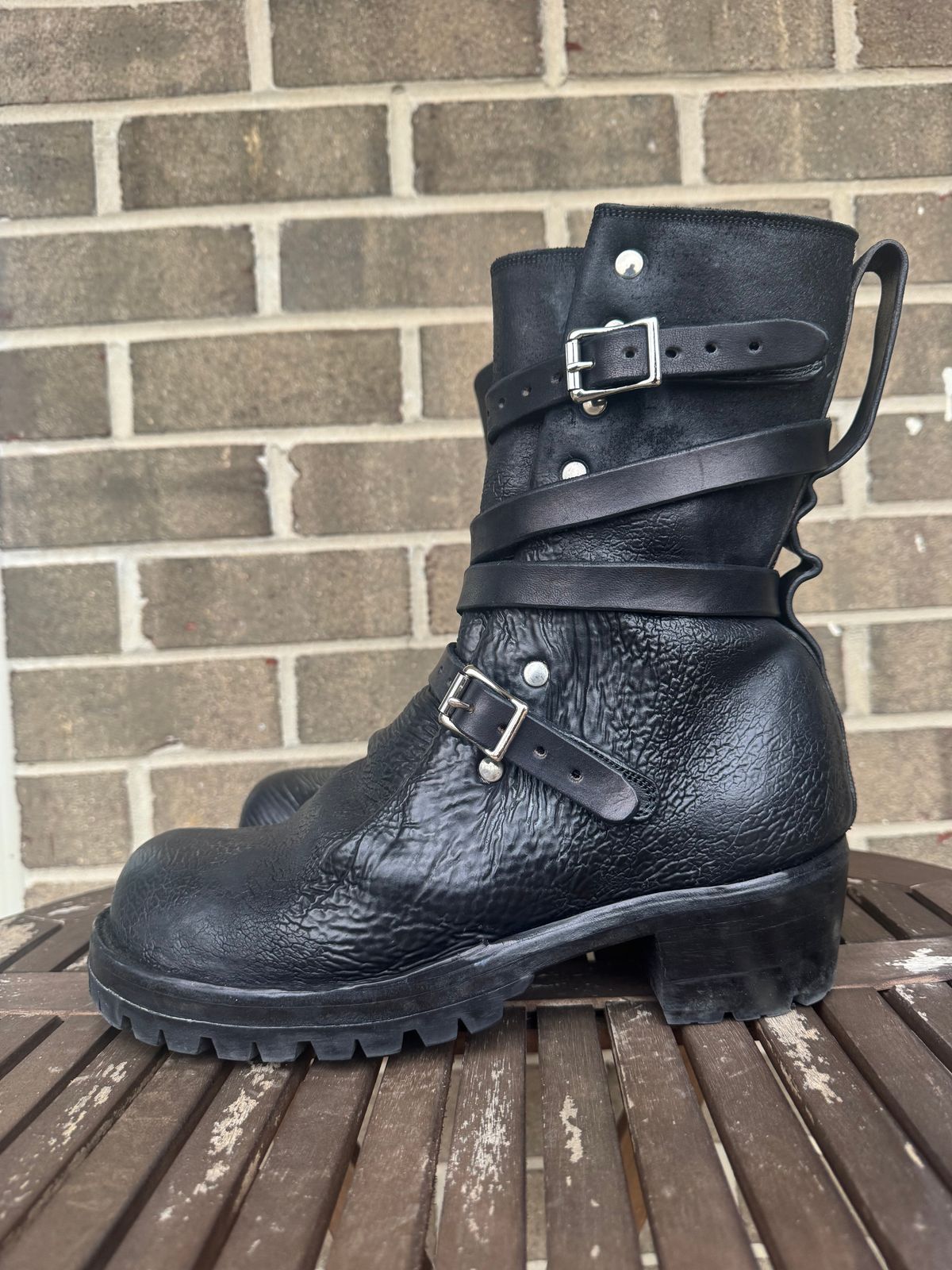 Photo by jasg749 on January 2, 2026 of the Thomas Benjamin R008 Wholecut Tanker in Conceria Cloe Black Horsebutt.