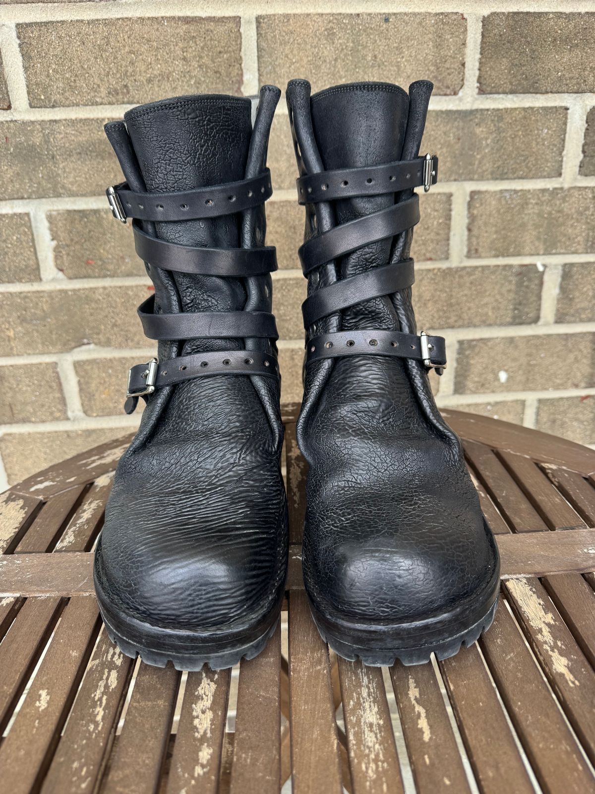 Photo by jasg749 on February 3, 2026 of the Thomas Benjamin R008 Wholecut Tanker in Conceria Cloe Black Horsebutt.