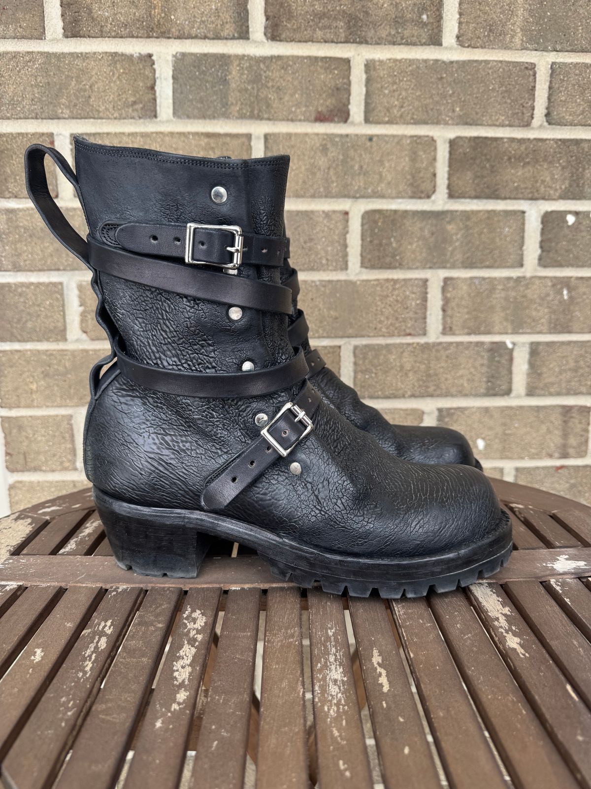 Photo by jasg749 on February 3, 2026 of the Thomas Benjamin R008 Wholecut Tanker in Conceria Cloe Black Horsebutt.