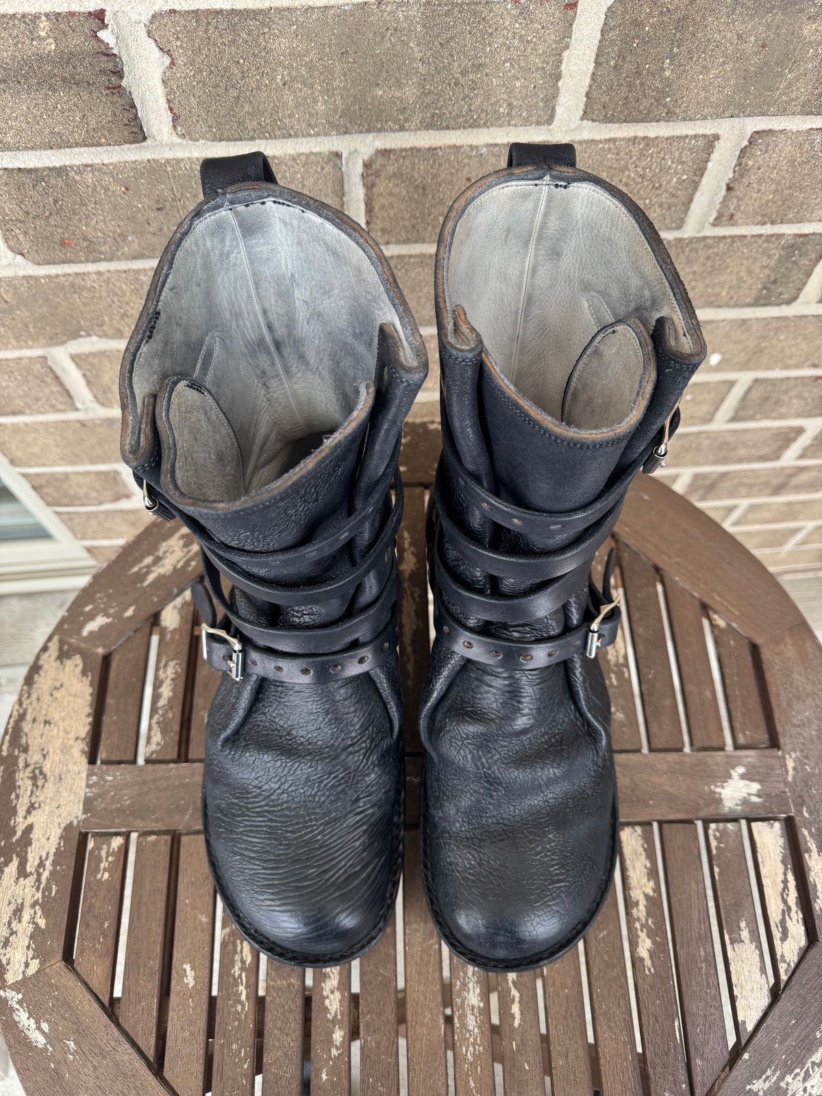 Photo by jasg749 on February 3, 2026 of the Thomas Benjamin R008 Wholecut Tanker in Conceria Cloe Black Horsebutt.