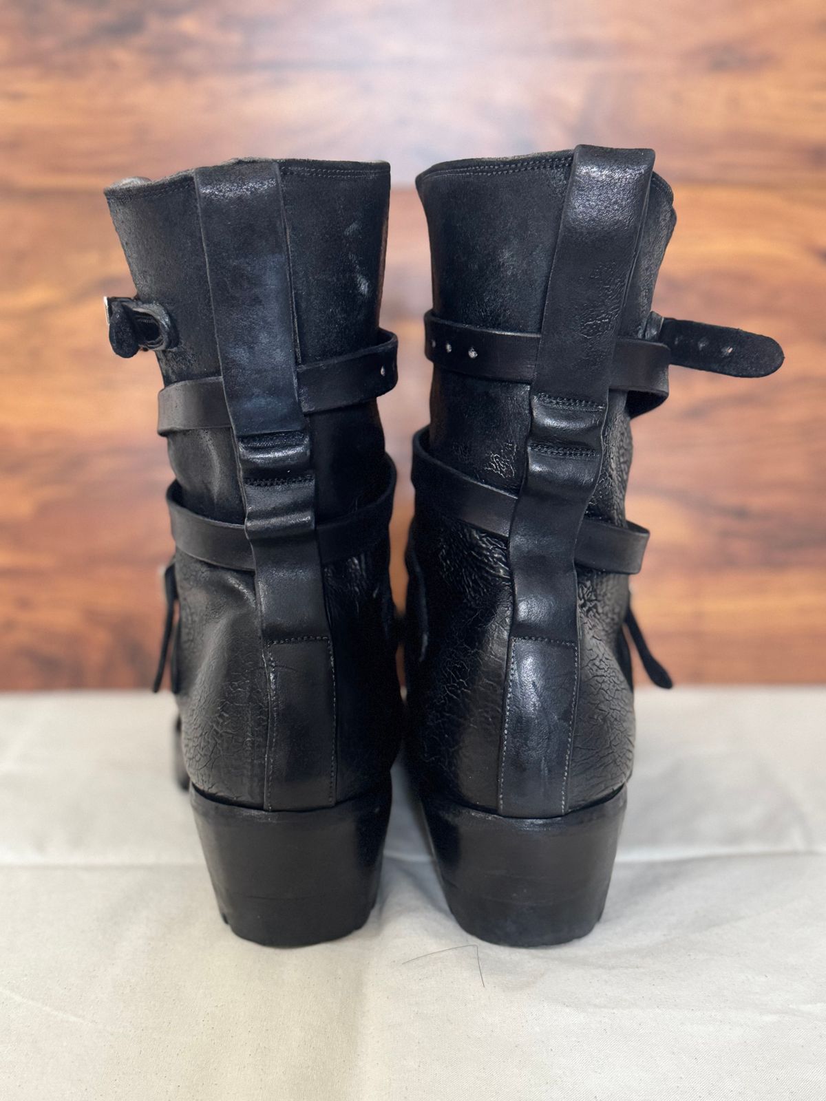 Photo by jasg749 on March 5, 2026 of the Thomas Benjamin R008 Wholecut Tanker in Conceria Cloe Black Horsebutt.