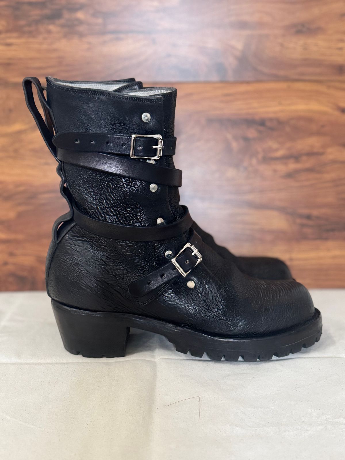 Photo by jasg749 on March 5, 2026 of the Thomas Benjamin R008 Wholecut Tanker in Conceria Cloe Black Horsebutt.