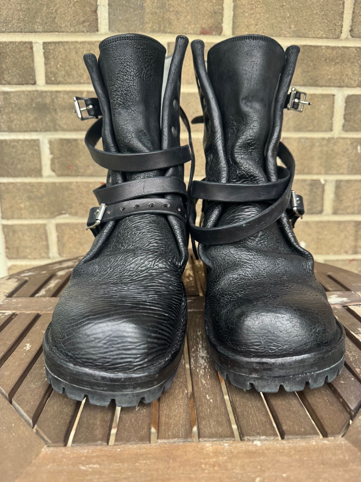 Photo by jasg749 on April 2, 2026 of the Thomas Benjamin R008 Wholecut Tanker in Conceria Cloe Black Horsebutt.