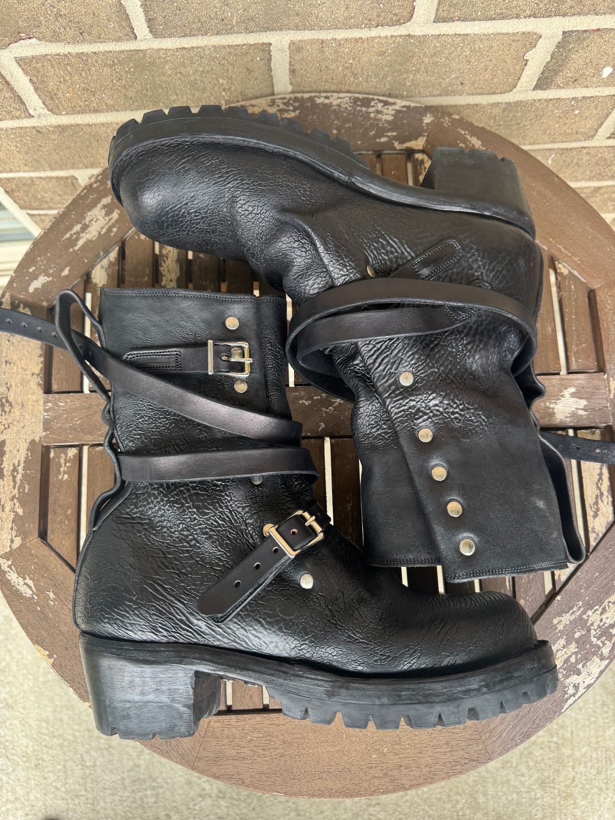 Photo by jasg749 on April 2, 2026 of the Thomas Benjamin R008 Wholecut Tanker in Conceria Cloe Black Horsebutt.