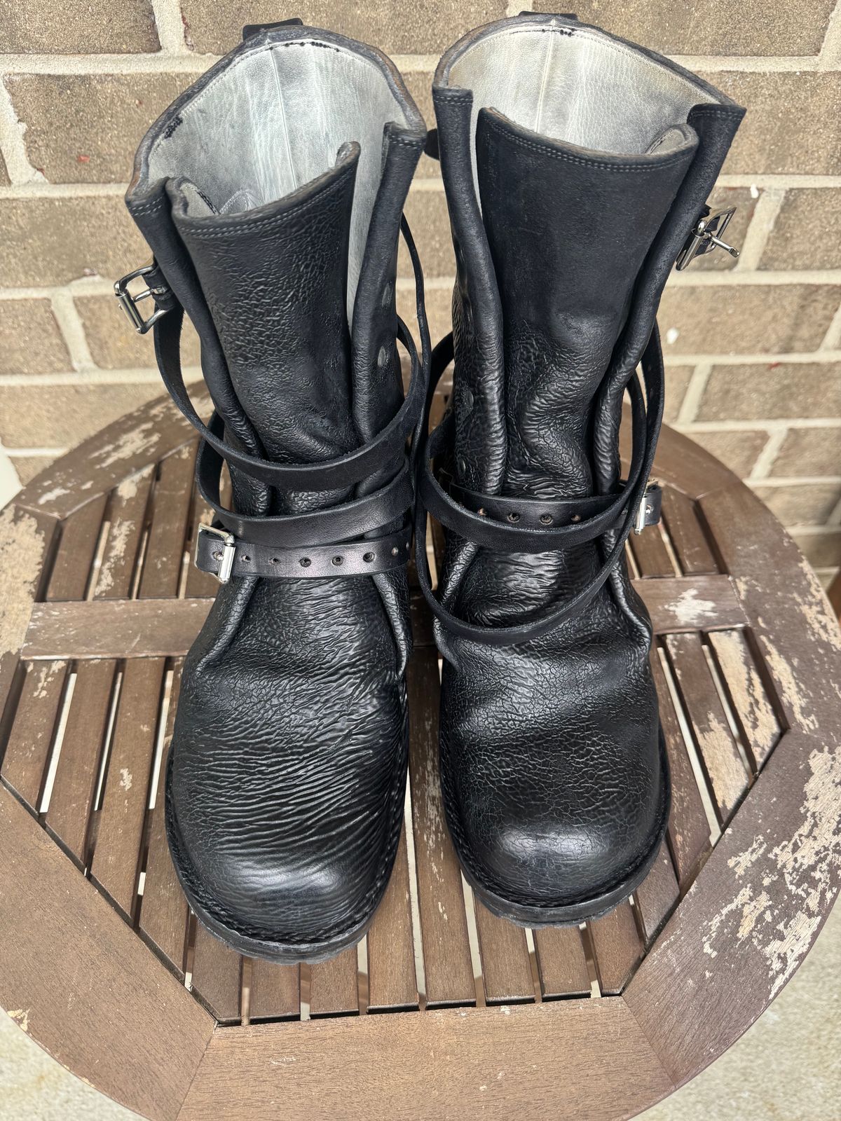 Photo by jasg749 on April 2, 2026 of the Thomas Benjamin R008 Wholecut Tanker in Conceria Cloe Black Horsebutt.