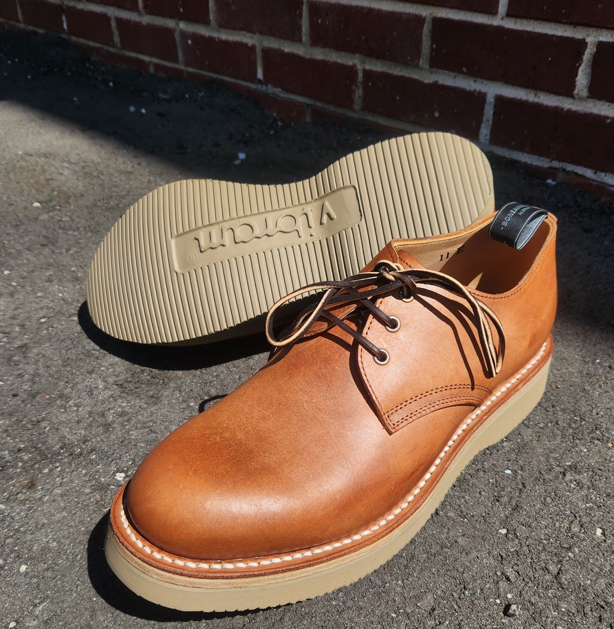 Photo by ahzrukal on September 4, 2025 of the Zerrows Derby-3 in Oiled Scratch Brown.