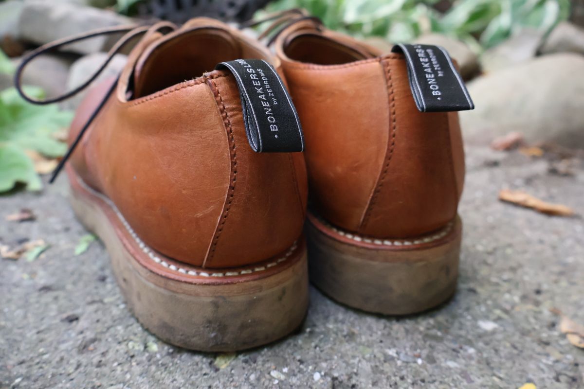 Photo by ahzrukal on October 1, 2025 of the Zerrows Derby-3 in Oiled Scratch Brown.