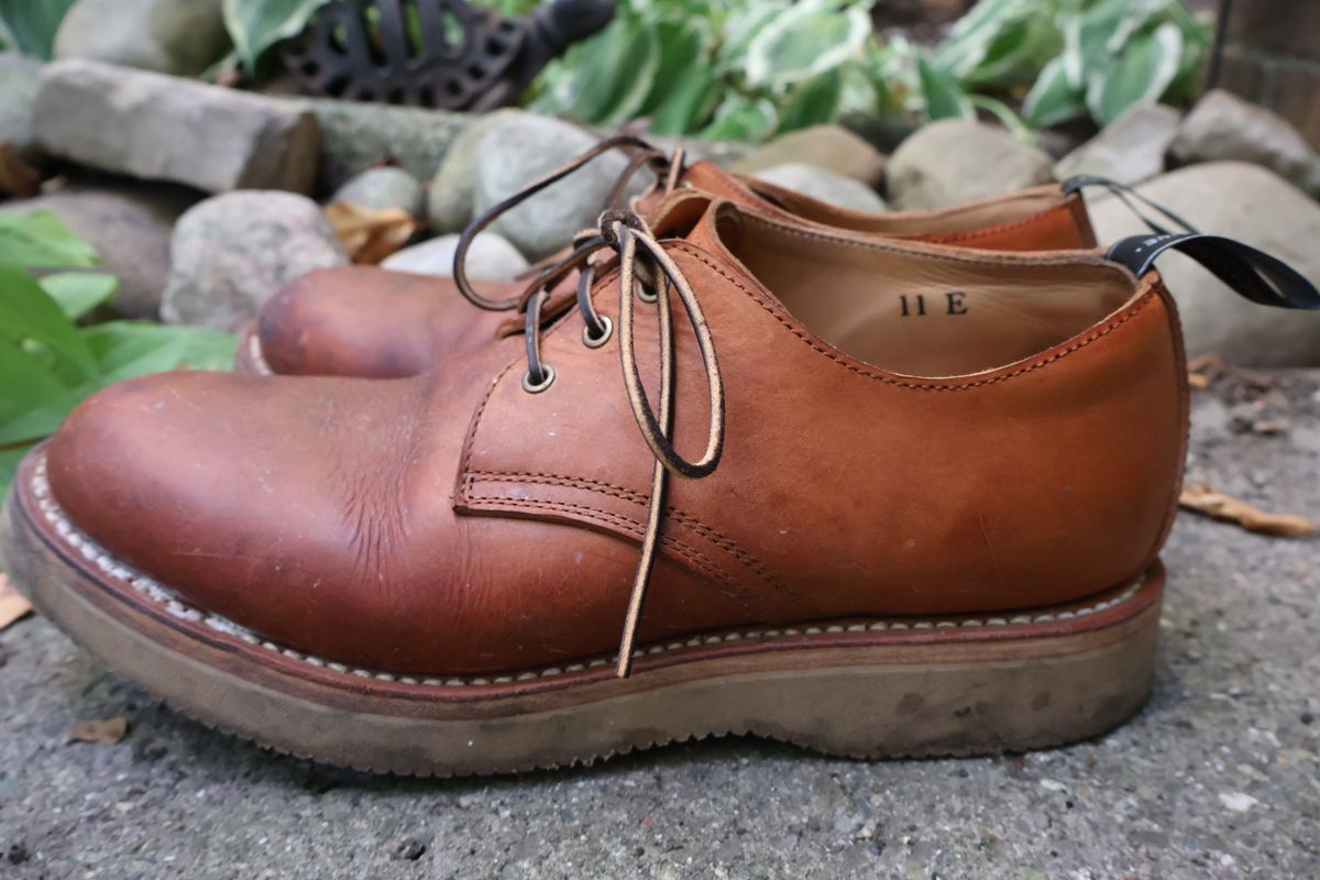 Photo by ahzrukal on October 1, 2025 of the Zerrows Derby-3 in Oiled Scratch Brown.