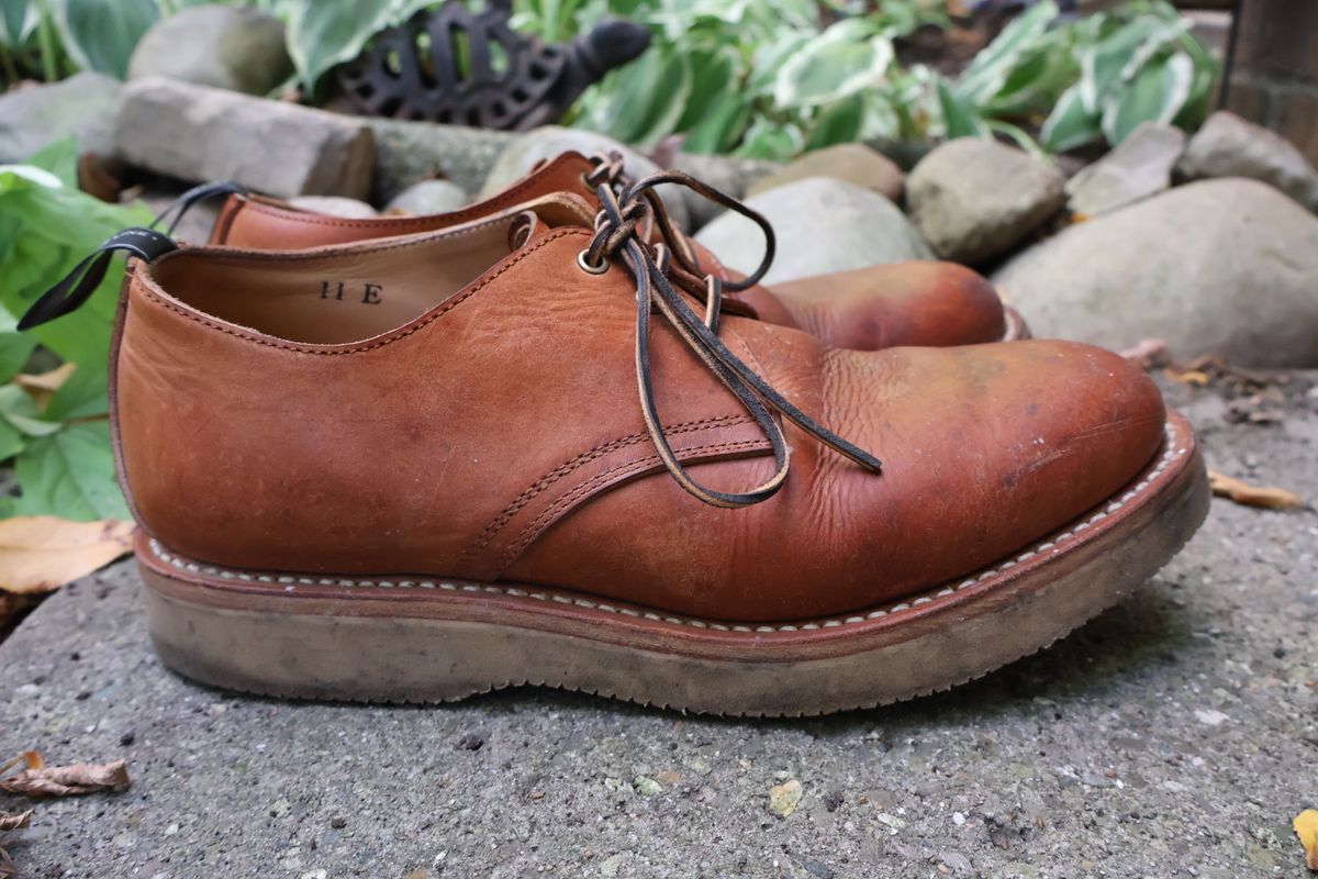 Photo by ahzrukal on October 1, 2025 of the Zerrows Derby-3 in Oiled Scratch Brown.