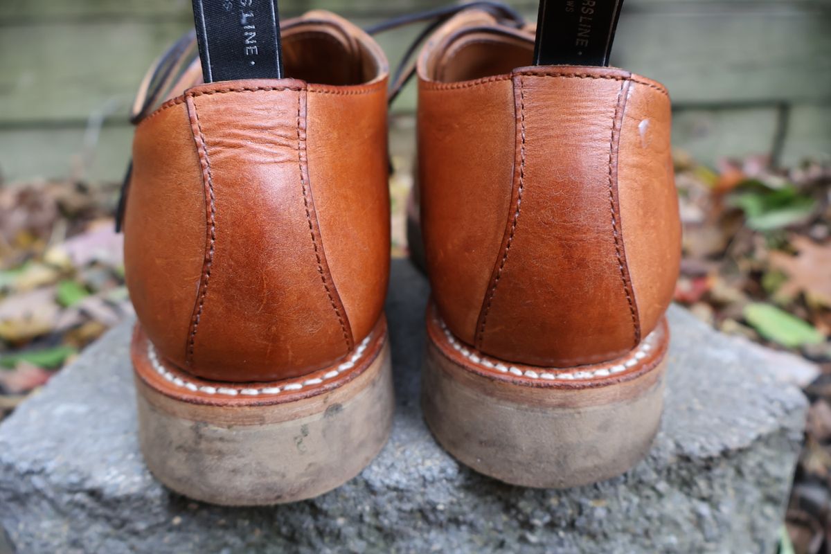 Photo by ahzrukal on November 1, 2025 of the Zerrows Derby-3 in Oiled Scratch Brown.