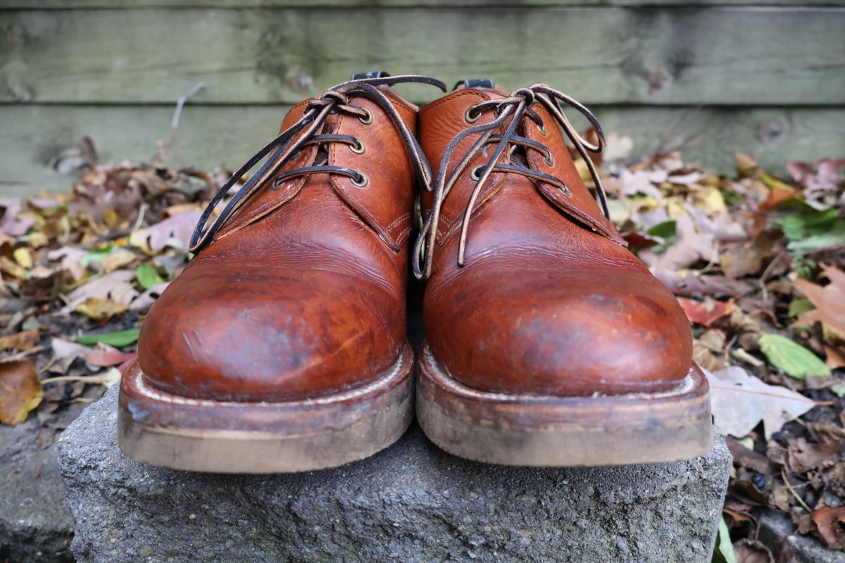 Photo by ahzrukal on November 1, 2025 of the Zerrows Derby-3 in Oiled Scratch Brown.