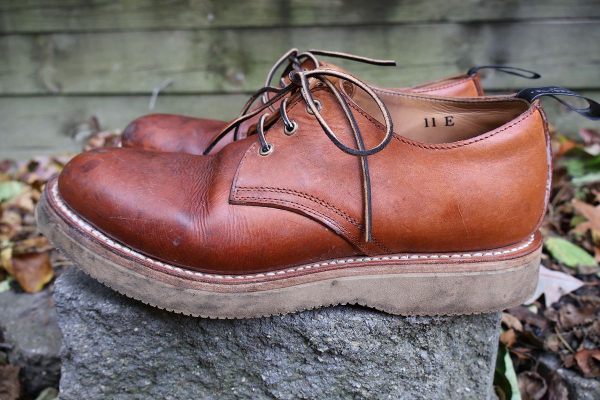 Photo by ahzrukal on November 1, 2025 of the Zerrows Derby-3 in Oiled Scratch Brown.