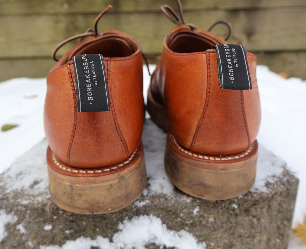 Photo by ahzrukal on December 2, 2025 of the Zerrows Derby-3 in Oiled Scratch Brown.