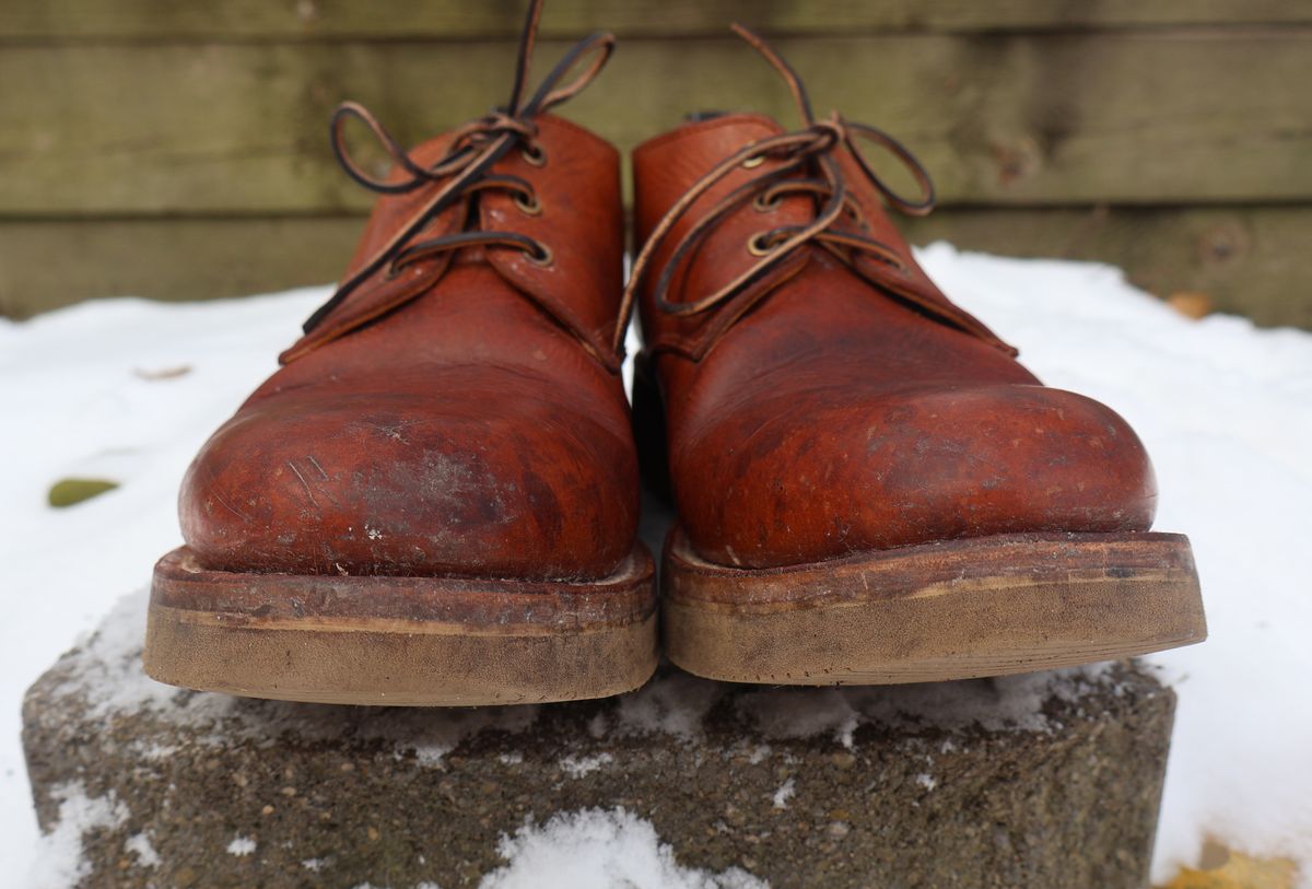 Photo by ahzrukal on December 2, 2025 of the Zerrows Derby-3 in Oiled Scratch Brown.