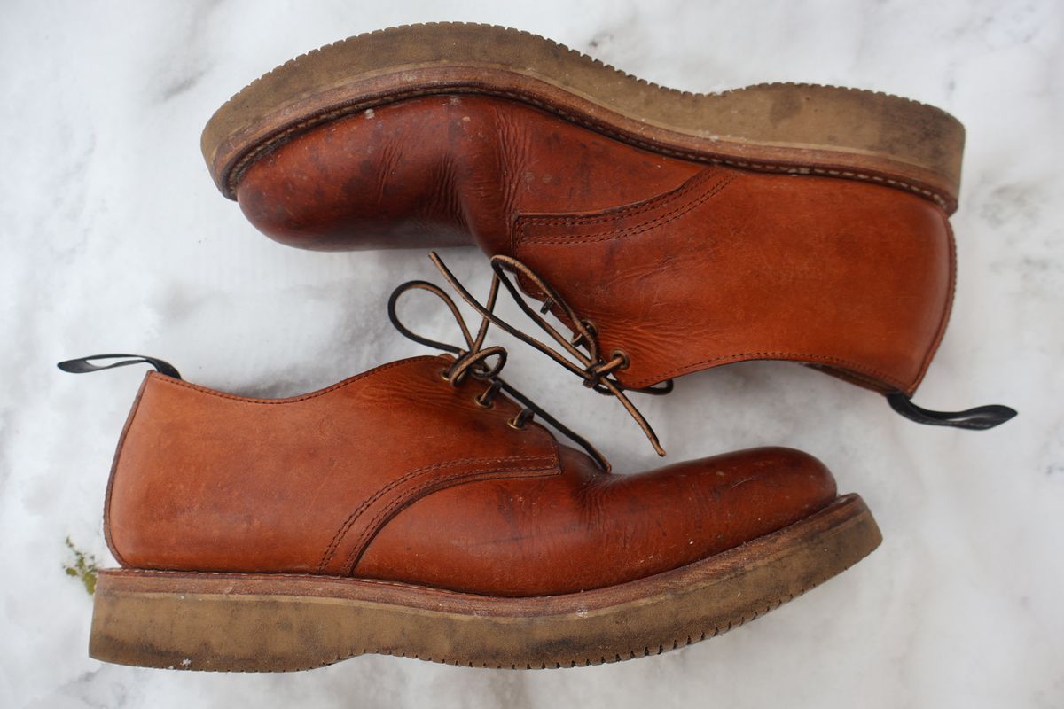 Photo by ahzrukal on December 2, 2025 of the Zerrows Derby-3 in Oiled Scratch Brown.