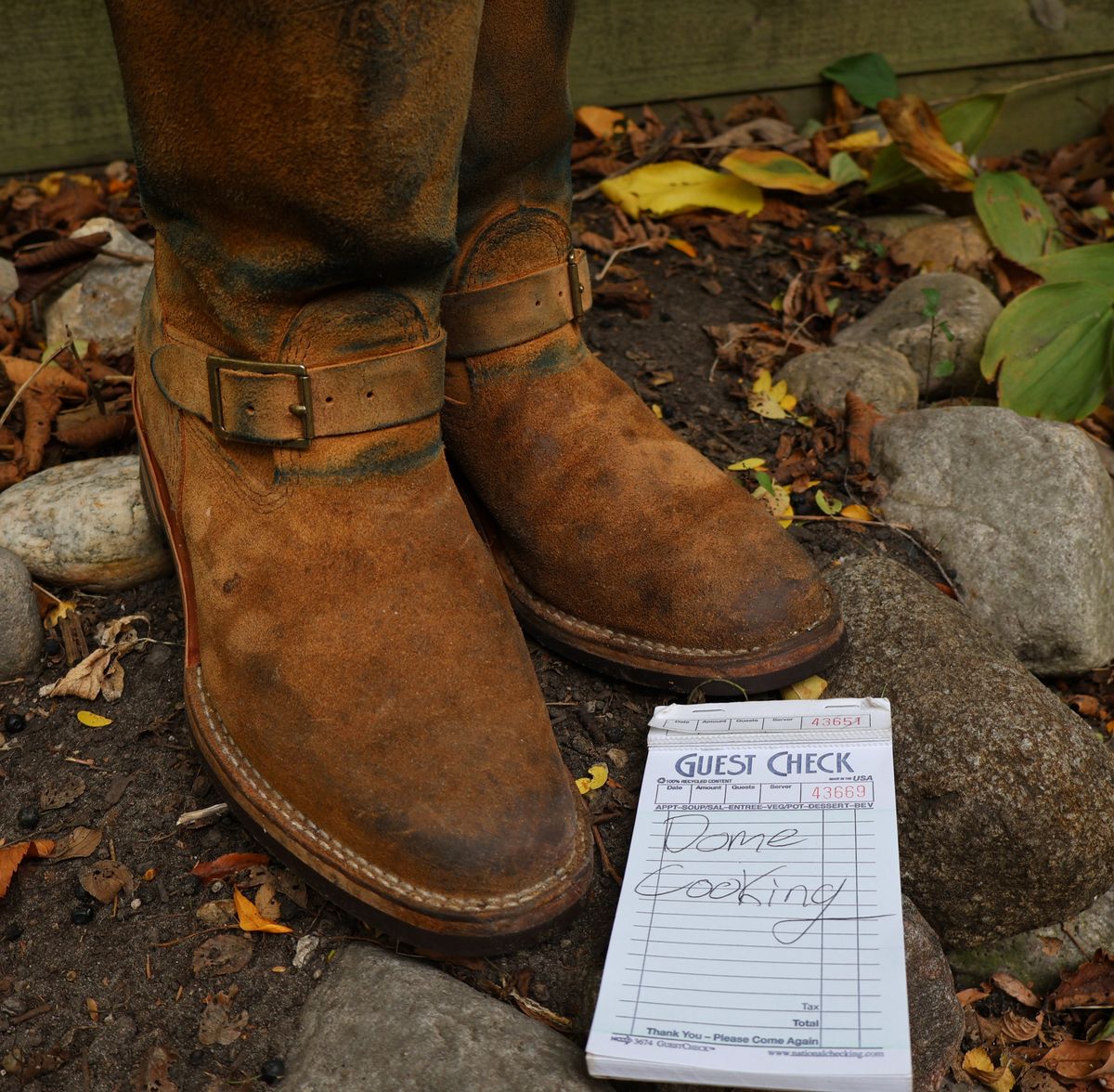 Photo by ahzrukal on November 1, 2025 of the Wesco x Ship John Derroll Boot in Seidel British Tan Domain Roughout.