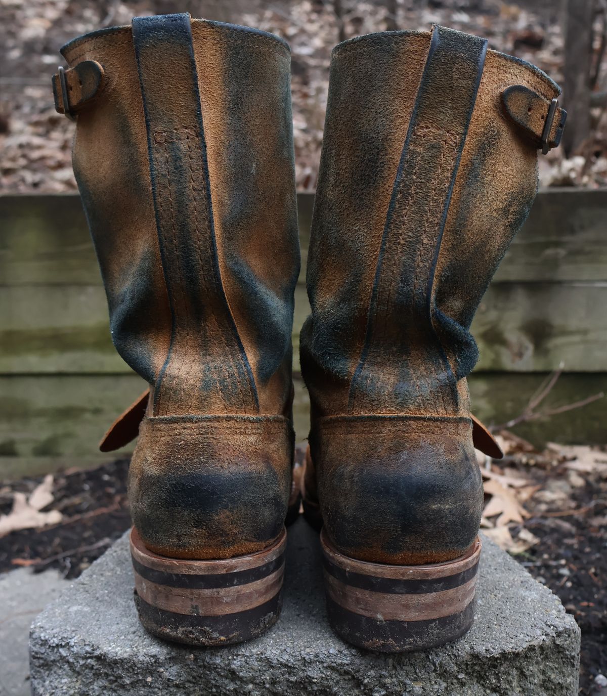 Photo by ahzrukal on April 5, 2026 of the Wesco x Ship John Derroll Boot in Seidel British Tan Domain Roughout.