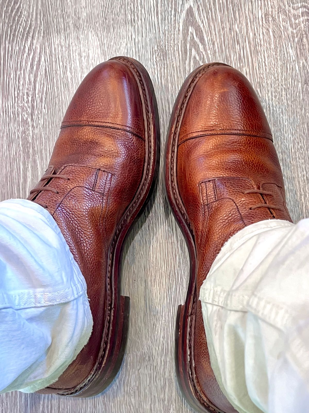 Photo by mightydog14 on March 19, 2025 of the Crockett & Jones Coniston in Brown Pebble Grain.