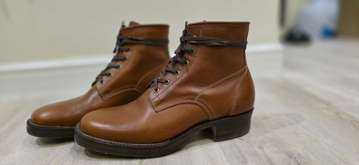 Photo by Justt_regular on November 30, 2025 of the Kiattoko Blucher in Badalassi Carlo Cognac Minerva.