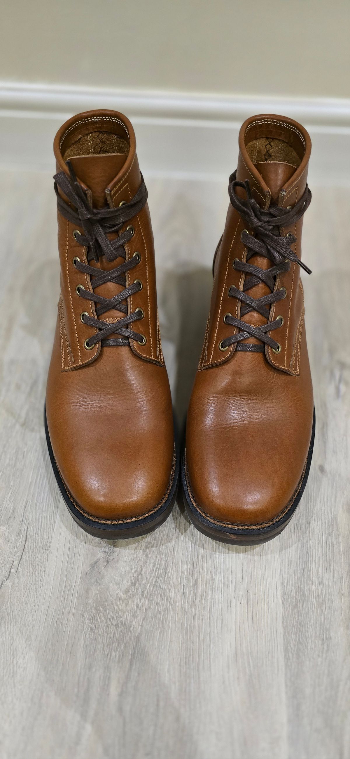 Photo by Justt_regular on November 30, 2025 of the Kiattoko Blucher in Badalassi Carlo Cognac Minerva.