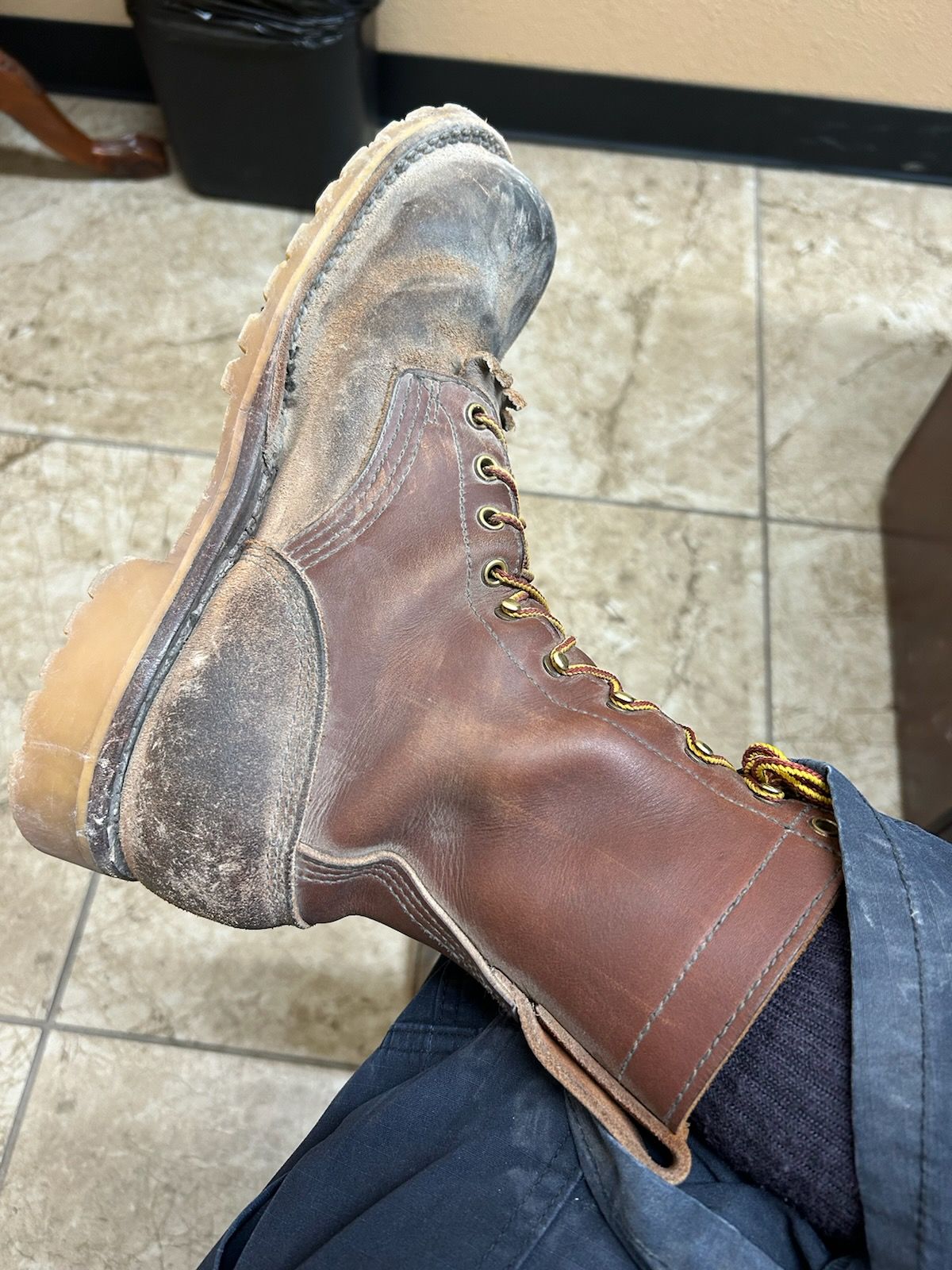 Photo by billyburl on September 30, 2025 of the JK Boots O.T. in Seidel Redwood Oil Tan.