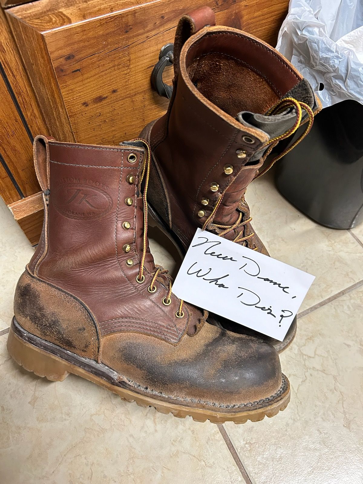 Photo by billyburl on October 1, 2025 of the JK Boots O.T. in Seidel Redwood Oil Tan.