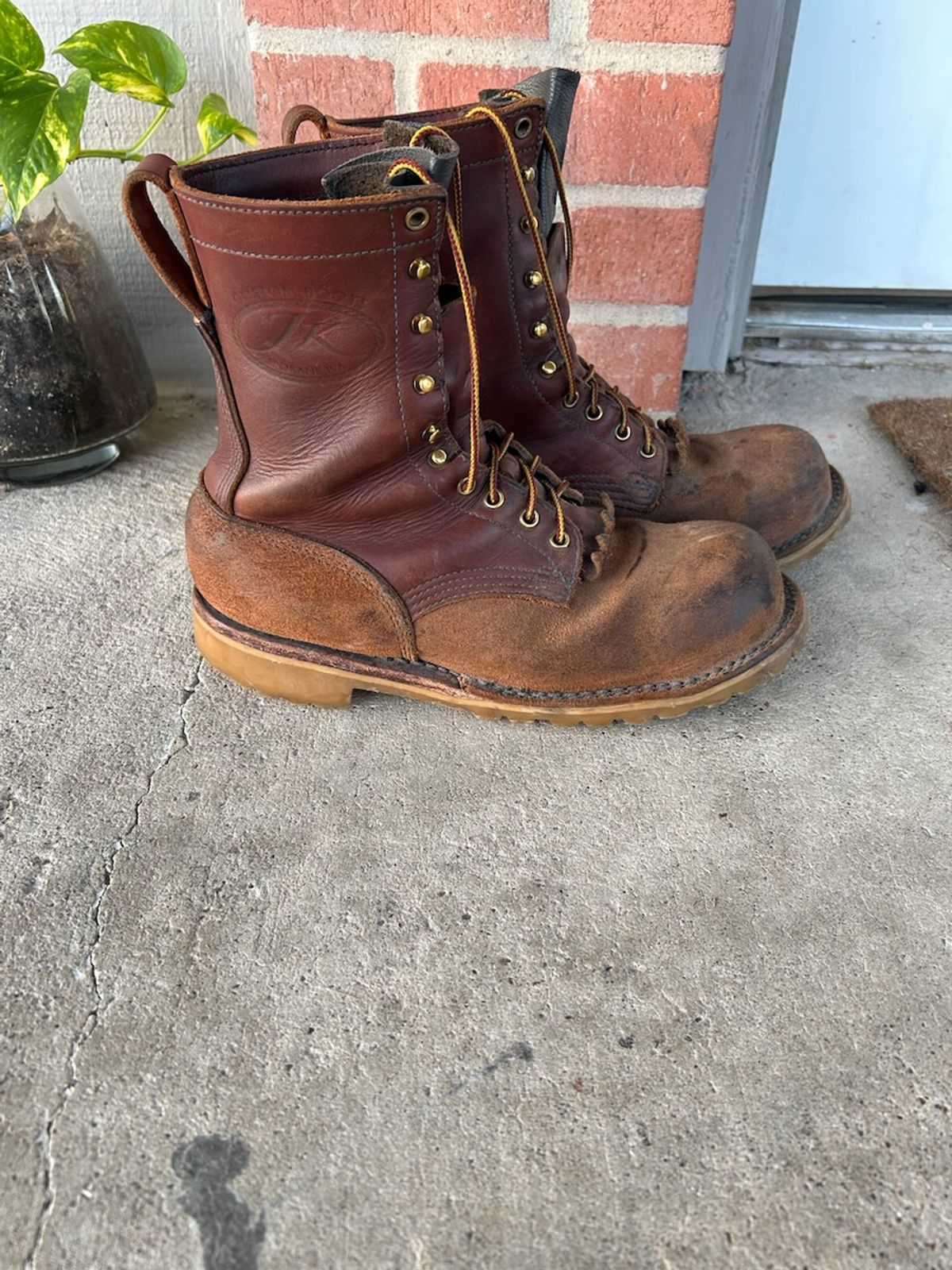 Photo by billyburl on November 5, 2025 of the JK Boots O.T. in Seidel Redwood Oil Tan.