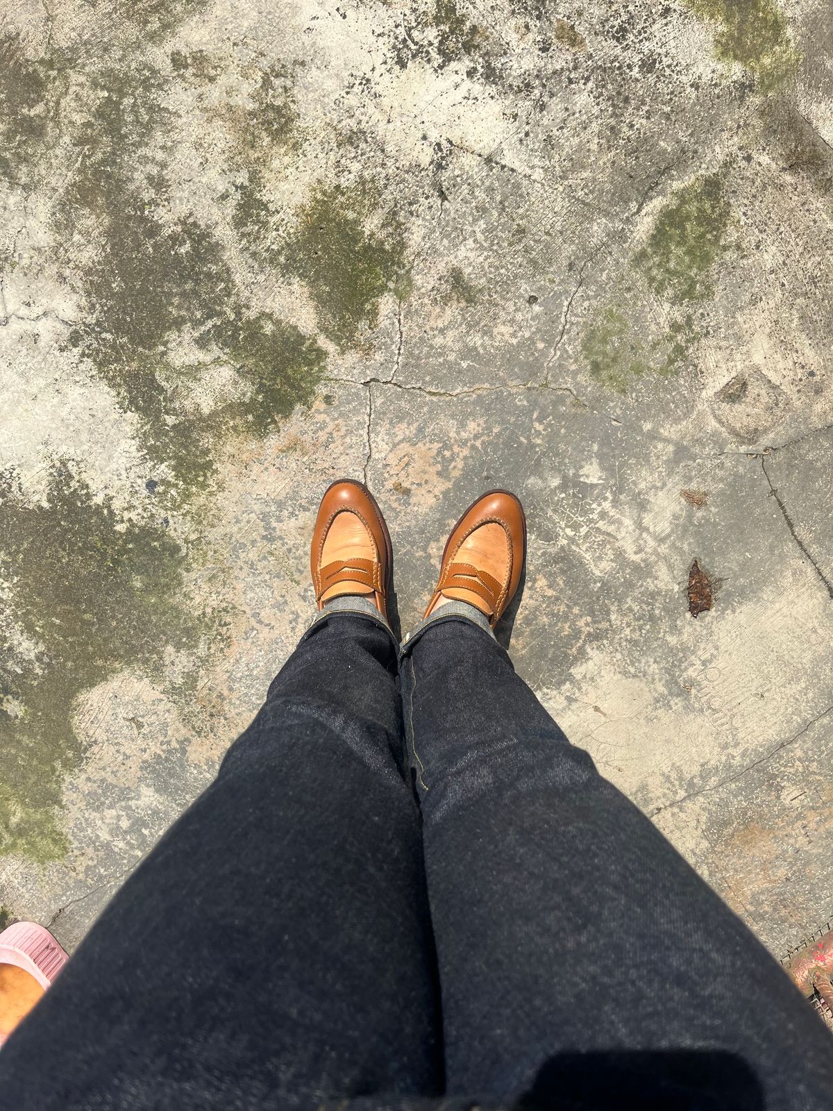 Photo by tudubz on September 25, 2025 of the Txture Penny Loafer in Indonesian Natural Pull Up.