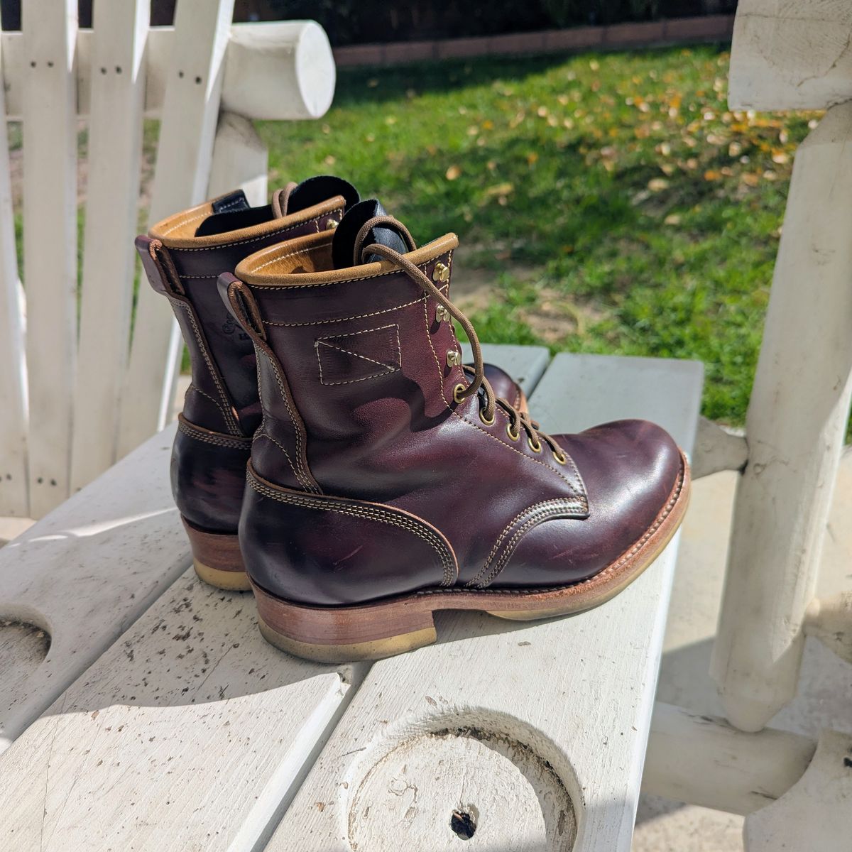 Photo by chipadoodle on November 4, 2025 of the Role Club Underdogs in Horween Color 8 Chromexcel Horsehide.