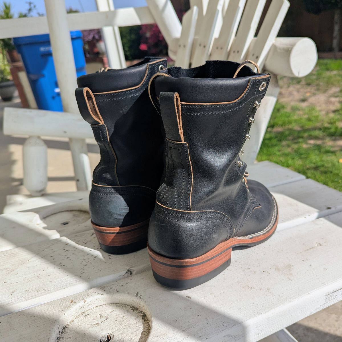 Photo by chipadoodle on November 4, 2025 of the Nicks MTO in Horween Pacific Waxed Flesh.