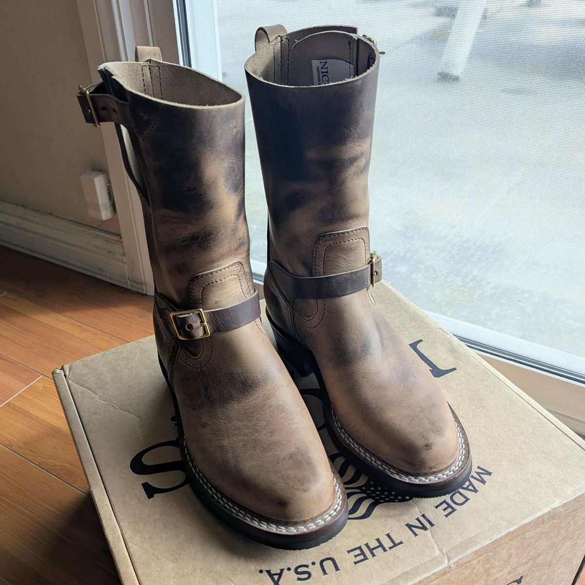 Photo by chipadoodle on January 6, 2026 of the Nicks Pullman in Horween Natural Predator.