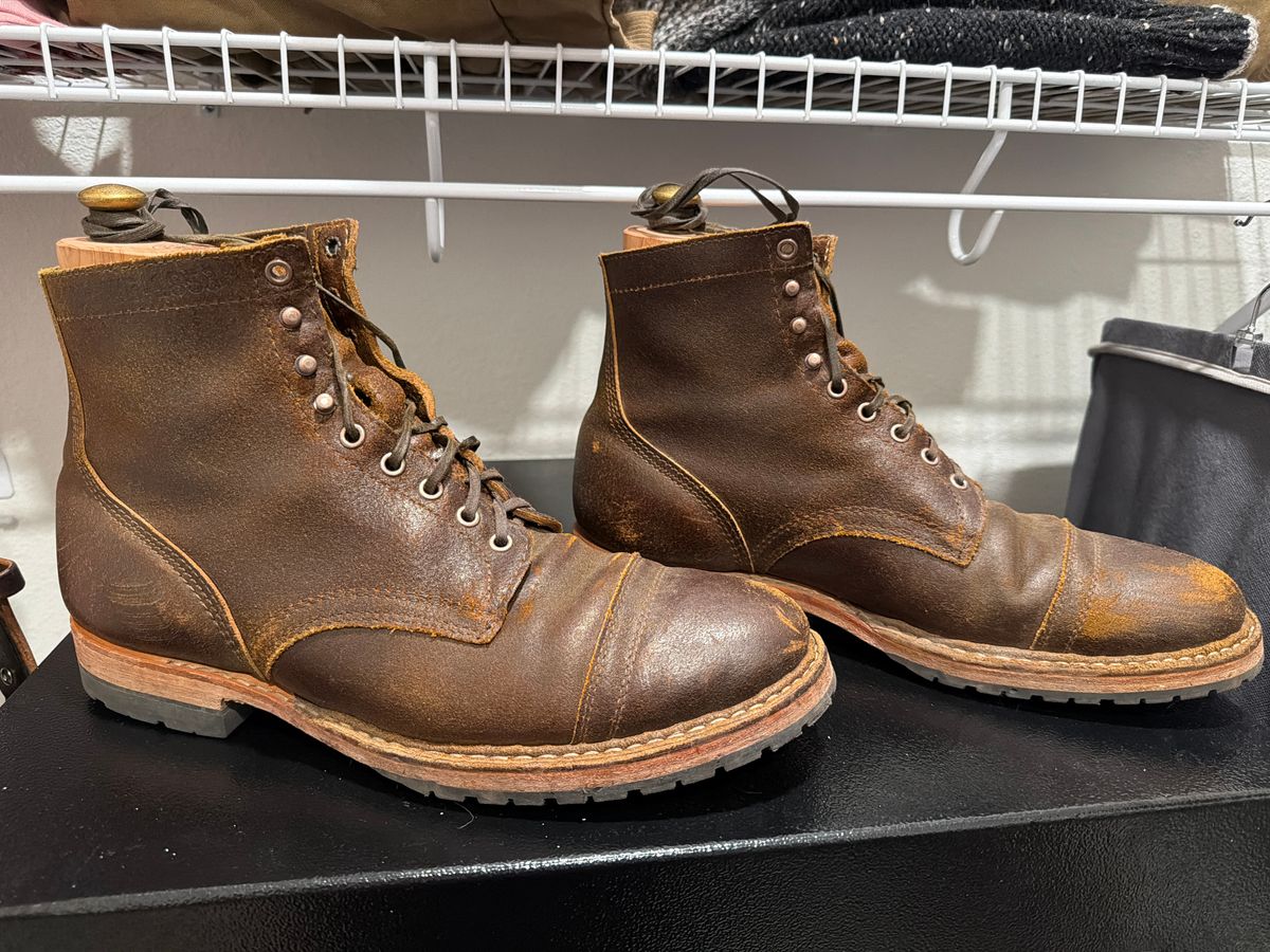 Photo by misterclean22 on February 6, 2026 of the White's MP-M1TC in Horween Cinnamon Waxed Flesh.