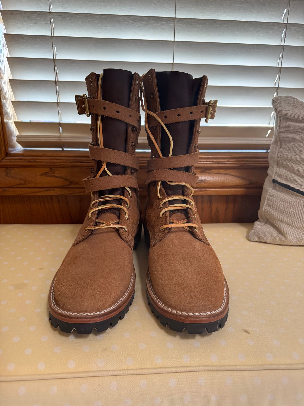 Photo by djsneakrfreak on September 5, 2025 of the Nicks BuilderPro in Seidel 1964 Tan Roughout.