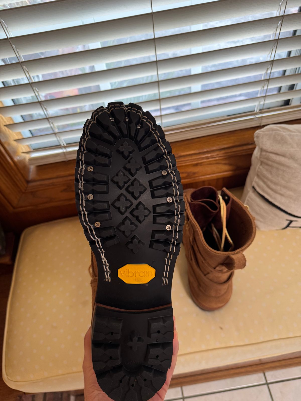 Photo by djsneakrfreak on September 5, 2025 of the Nicks BuilderPro in Seidel 1964 Tan Roughout.