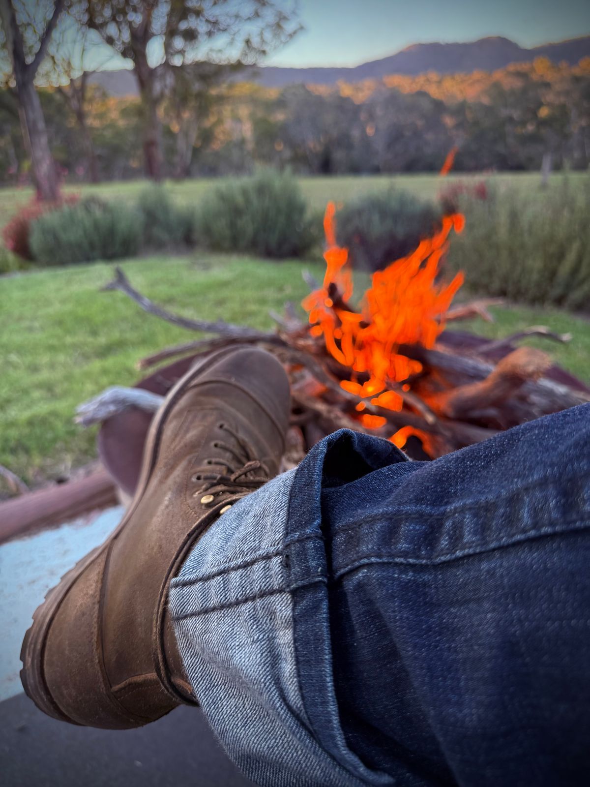 Photo by robrules on February 16, 2025 of the Truman Cap Toe Boot in Horween Dark Olive Waxed Flesh.