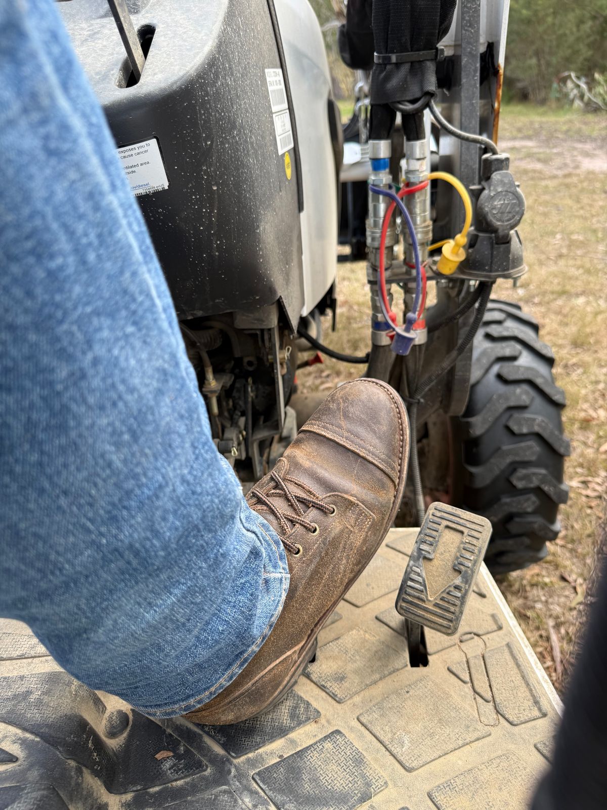 Photo by robrules on June 7, 2025 of the Truman Cap Toe Boot in Horween Dark Olive Waxed Flesh.