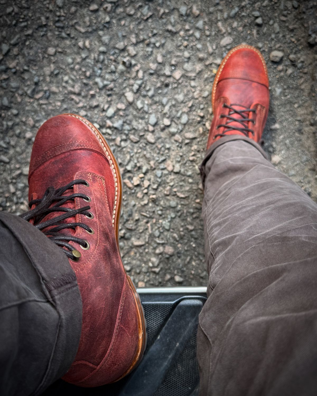 Photo by robrules on February 5, 2025 of the Truman Cap Toe Boot in Russet Rambler.