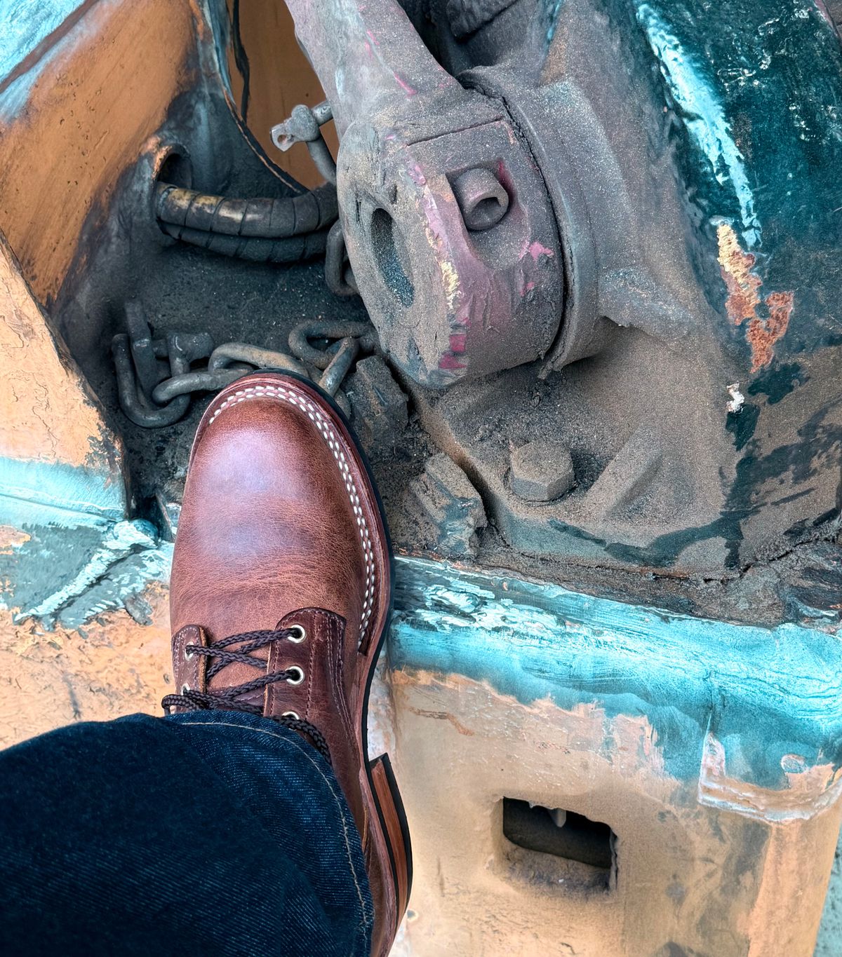 Photo by robrules on May 6, 2026 of the Nicks Robert in Horween Orange Predator.