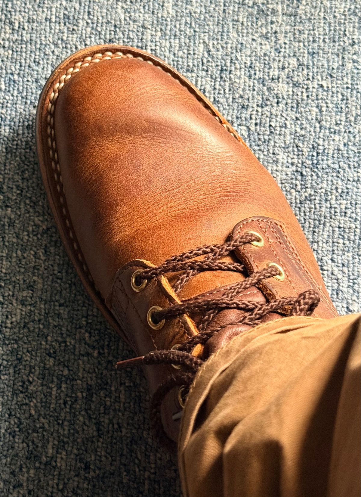 Photo by robrules on June 18, 2026 of the Nicks Robert in Horween Orange Predator.