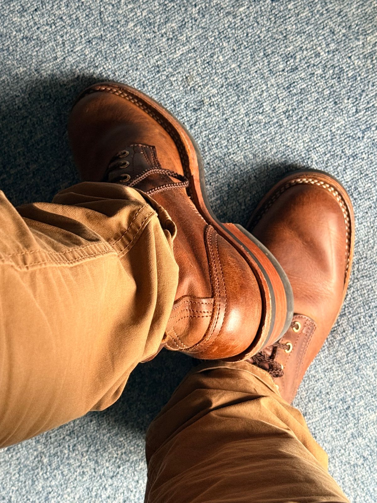 Photo by robrules on June 18, 2026 of the Nicks Robert in Horween Orange Predator.