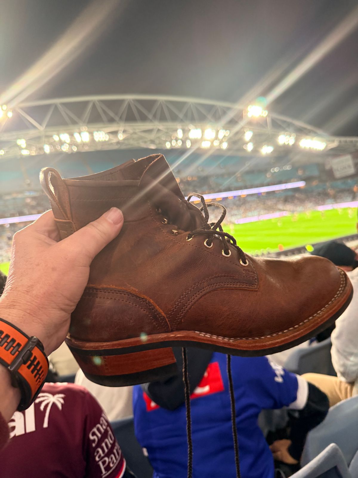 Photo by robrules on June 20, 2026 of the Nicks Robert in Horween Orange Predator.