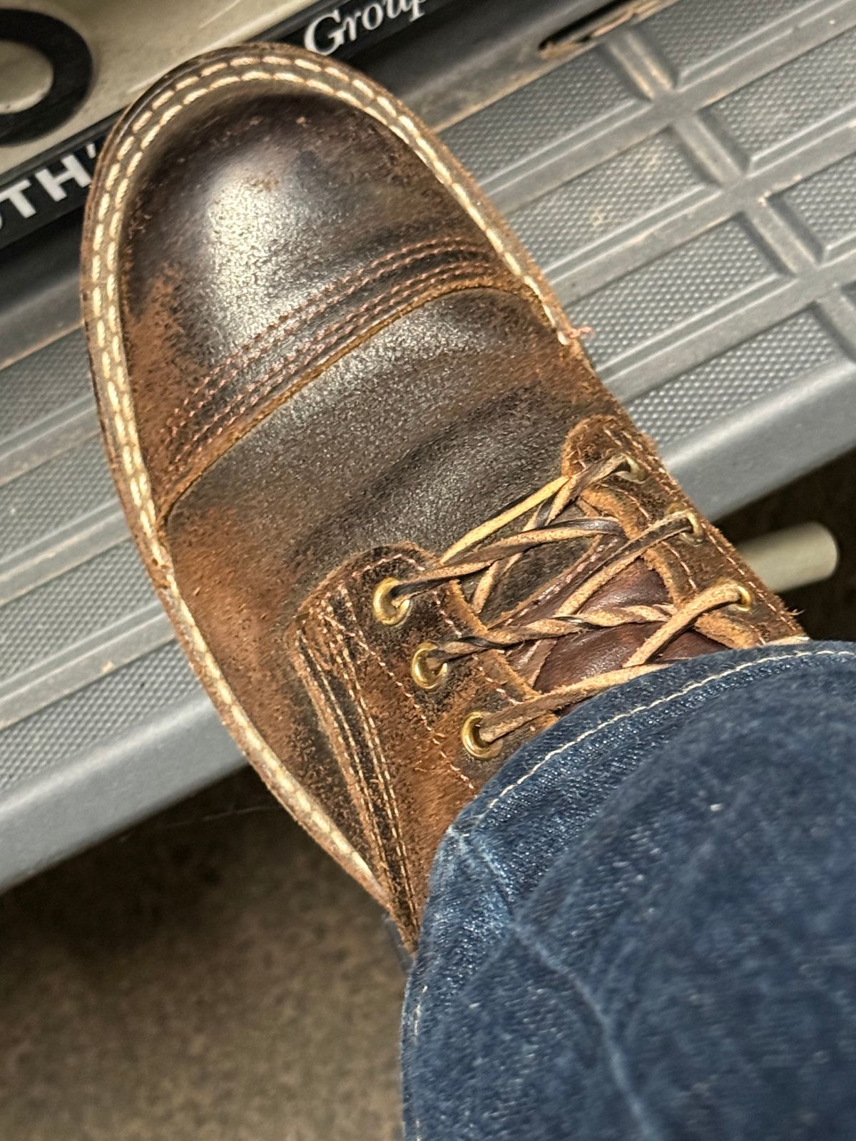 Photo by robrules on March 24, 2025 of the Nicks MTO in Horween Brown Waxed Flesh.